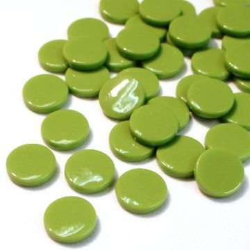 Glas Rondjes Penny 18mm 50 Gram Groen 011