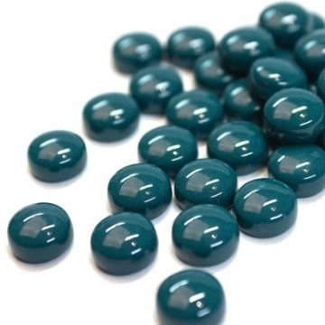 Glas Rondjes 12mm Basis 50 Gram Donker Turquoise 016