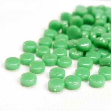 Glas Rondjes 8mm Basis 50 gram Zacht Groen 019