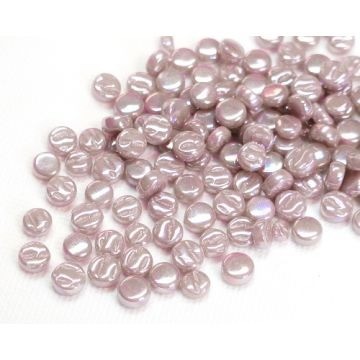 Glas Rondjes 8mm Parelmoer 50 gram Lila 053P
