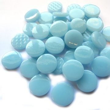 Glas Rondjes Penny 18mm 50 Gram Lichtblauw 060