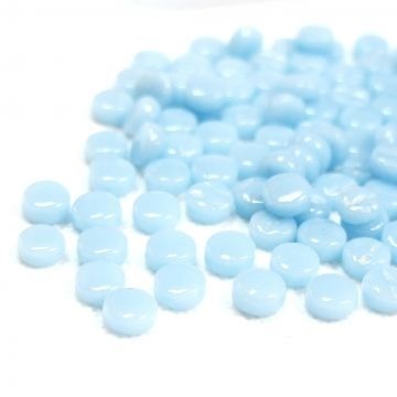 Glas Rondjes 8mm Basis 50 gram Lichtblauw 061