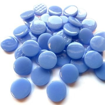Glas Rondjes Penny 18mm 50 Gram Lila Blauw 062