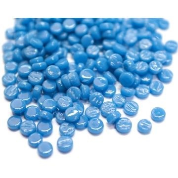 Glas Rondjes 8mm Basis 50 gram Zacht Blauw 065