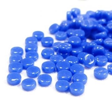 Glas Rondjes 8mm Basis 50 gram Warm Blauw 066