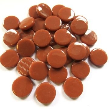 Glas Rondjes Penny 18mm 50 Gram Hazelnoot 096