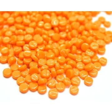 Glas Rondjes 8mm Basis 50 gram Oranje 104