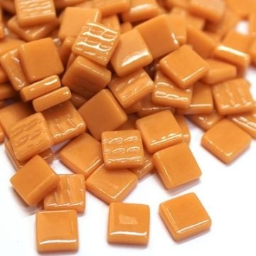 (koopjes) Glas Vierkantjes 12mm 100 gram Toffee 094