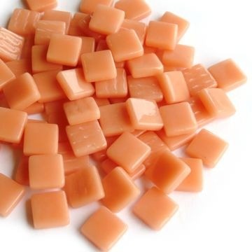 (koopjes) Glas Vierkantjes 12mm 100 gram Abrikoos 103
