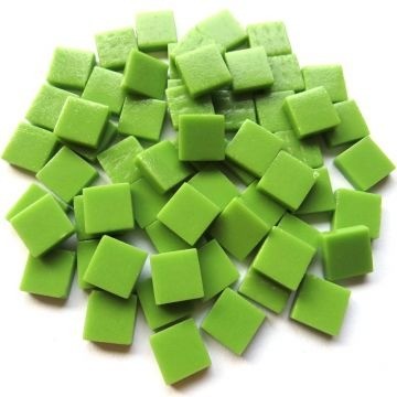 (koopjes) Glas Vierkantjes 12mm 100 gram mat Groen 011