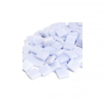 (koopjes) Glas Vierkantjes 12mm 100 gram mat Lila Blauw 062