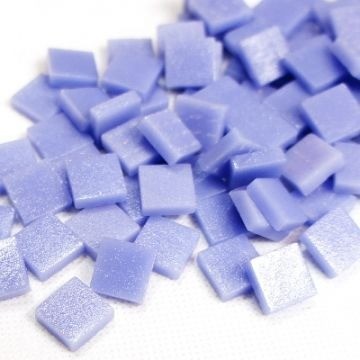 (koopjes) Glas Vierkantjes 12mm 100 gram mat Zacht Kobalt 067