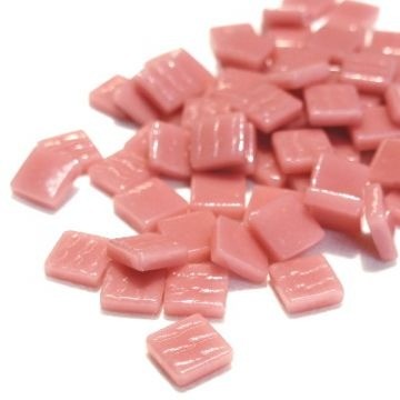 Glas Vierkantjes 12mm Basis 50 gram Roze 035