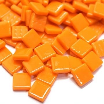 Glas Vierkantjes 12mm Basis 50 gram Oranje 104