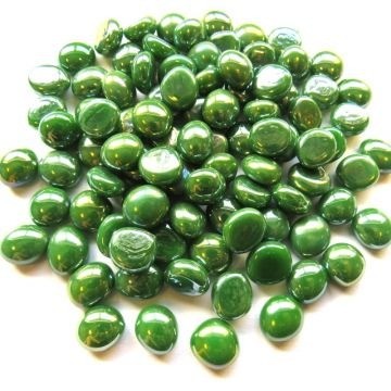Glas Nuggets Mini 50 gram Groen Parelmoer 4357