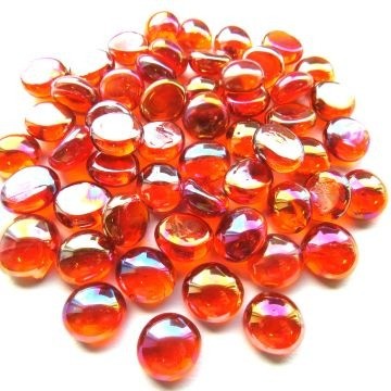 Glas Nuggets Mini 50 gram Oranje Diamant 4369