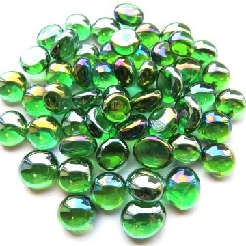 Glas Nuggets Mini 50 gram Groen Diamant 4397