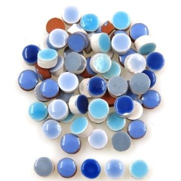 Keramiek Rondjes Micro 5 gram Mix Blauw