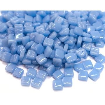 Glas Vierkantjes 8 mm Basis 50 gram Lila Blauw 062