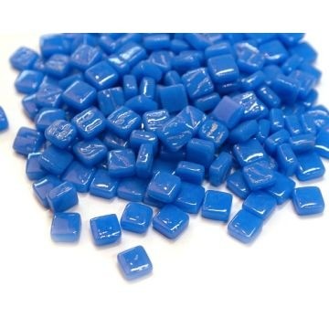 Glas Vierkantjes 8 mm Basis 50 gram Warm Blauw 066