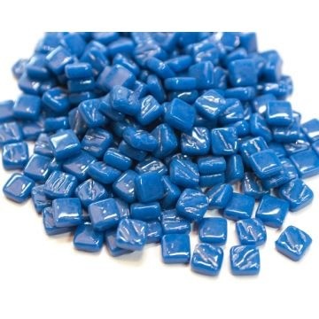 Glas Vierkantjes 8 mm Basis 50 gram Oceaan Blauw 068