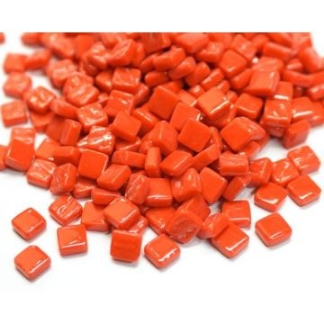 Glas Vierkantjes 8 mm Basis 50 gram Rood 107