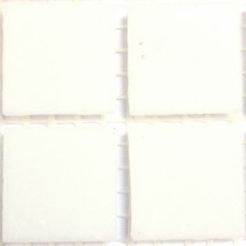 Glas Vierkantjes 20mm Basis 45 stuks Wit A01