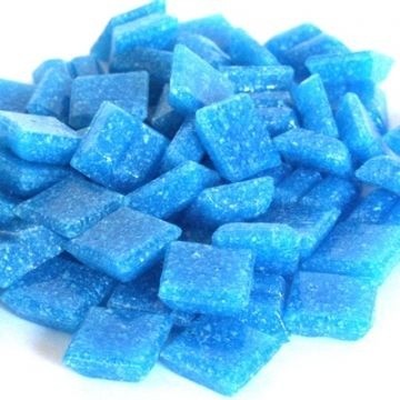 Glas Vierkantjes 10mm Basis 50 gram Donker Hemelsblauw A15