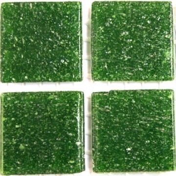 Glas Vierkantjes 20mm Basis 45 stuks Donkergroen A26