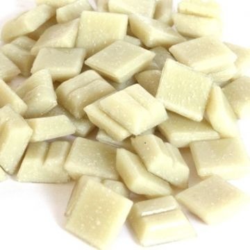 Glas Vierkantjes 10mm Basis 50 gram Creme-Beige A30