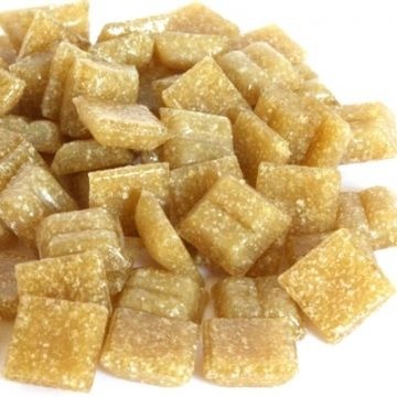 Glas Vierkantjes 10mm Basis 50 gram Goud-Bruin A33