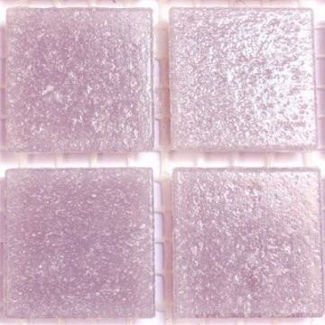 Glas Vierkantjes 20mm Basis 45 stuks Licht Lila A41