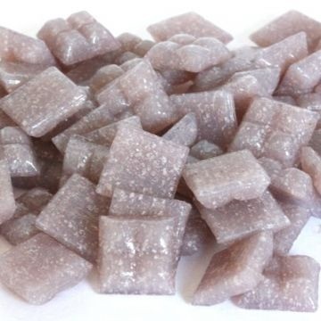 Glas Vierkantjes 10mm Basis 50 gram Lila A42