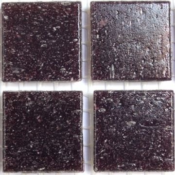 Glas Vierkantjes 20mm Basis 45 stuks Donkerpaars A45