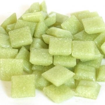 Glas Vierkantjes 10mm Basis 50 gram Appeltjes Groen A60