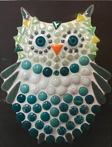 Mozaiekpakket Uil Blauw-Groen