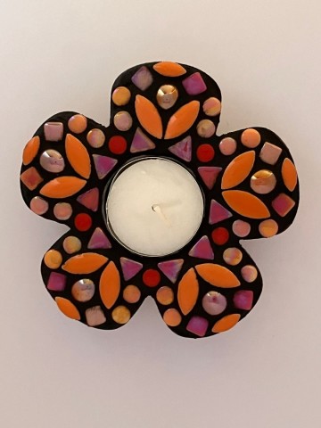 Mozaiekpakket Waxinelichthouder Bloem
