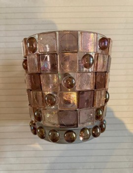 Mozaiekpakket Waxinelichthouder glas 10 cm