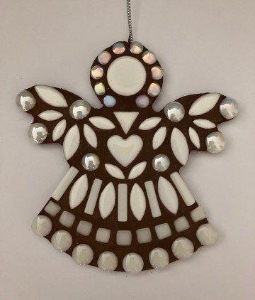 Mozaiek pakket kerstengel 2 Wit