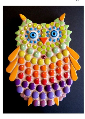 Mozaiekpakket Uil Regenboog