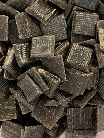 Glas Vierkantjes 20mm 500 gram voordeelzakken Antraciet-Bruin