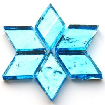 Glas Ruitjes Spiegel 6 stuks Zee Blauw AR03