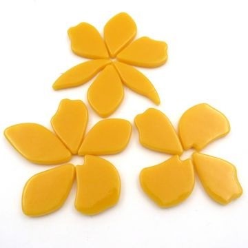 Glas Blaadjes Onregelmatig 14 stuks Goud Geel Bis44