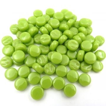 Glas Rondjes 8mm Basis 50 gram Lime Bis91