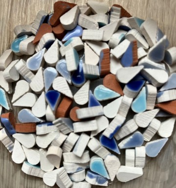 Keramiek Druppels Micro Mix 5 gram Blauw