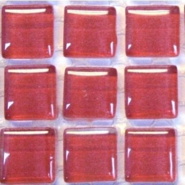 Glas Vierkantjes 10mm Murrini Crystal 81 stuks Roze