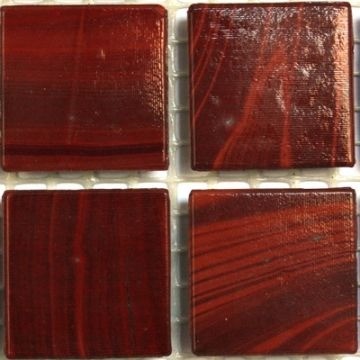 Glas Vierkantjes 20mm Basis 45 stuks Bordeaux C99