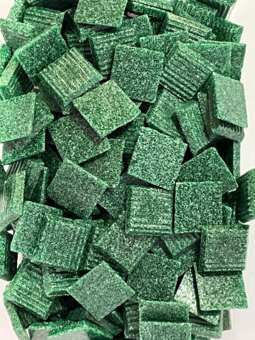 Glas Vierkantjes 20mm 500 gram voordeelzakken Donkergroen