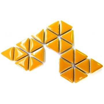 Keramiek Driehoekjes 50 gram Warm Geel H101