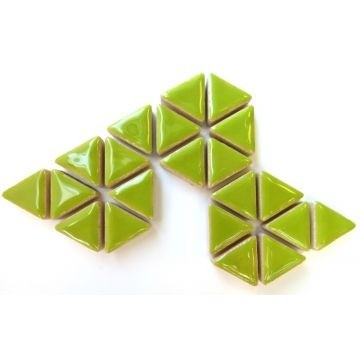 Keramiek Driehoekjes 50 gram Lichtgroen H13